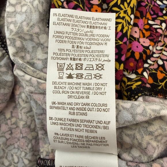 Boden Floral Smocked Waist Dress Long Sleeve Boho Work Weekend Wear | US 8 - Picture 6 of 10